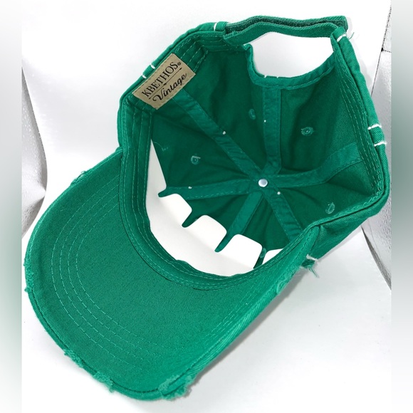 Women’s Green & Buffalo Plaid “Mama” Santa Bear Baseball Cap - Picture 3 of 3